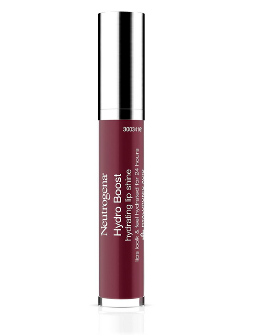 Neutrogena hydro boost hydrating lip shine soft mulberry with hyaluronic acid